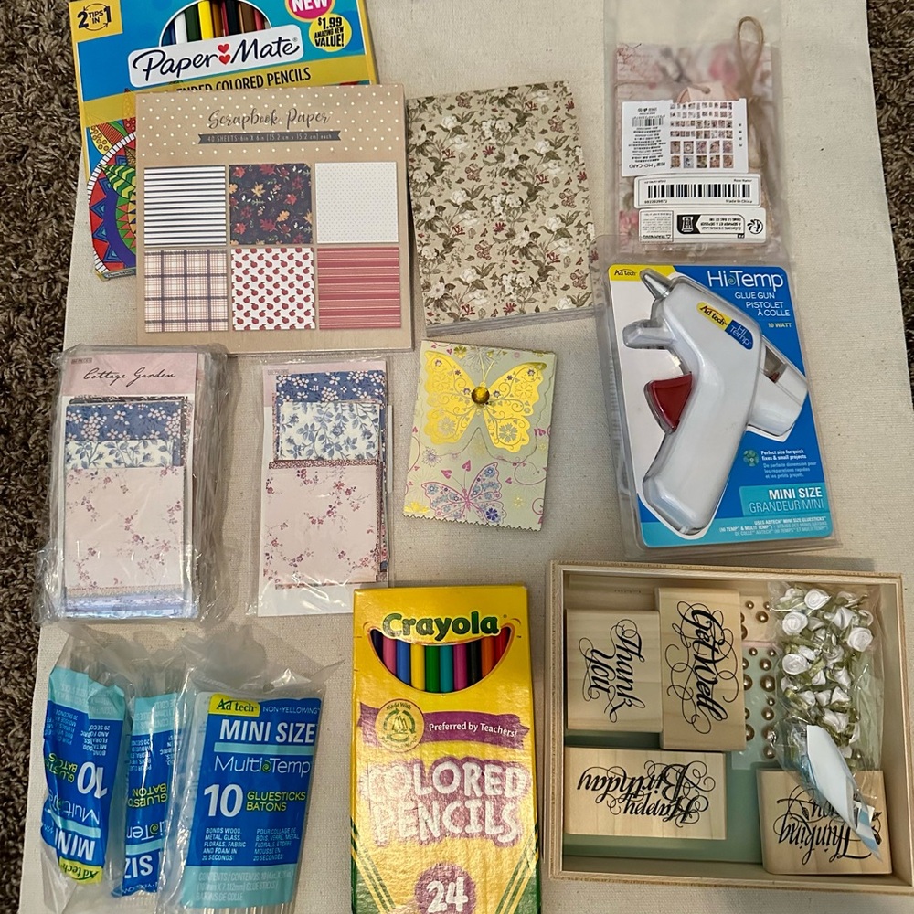 Crafting Supplies Bundle with Crayola and Paper Mate
